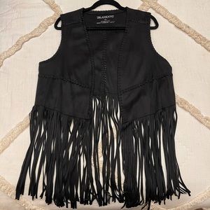 Suede Fringe Vest